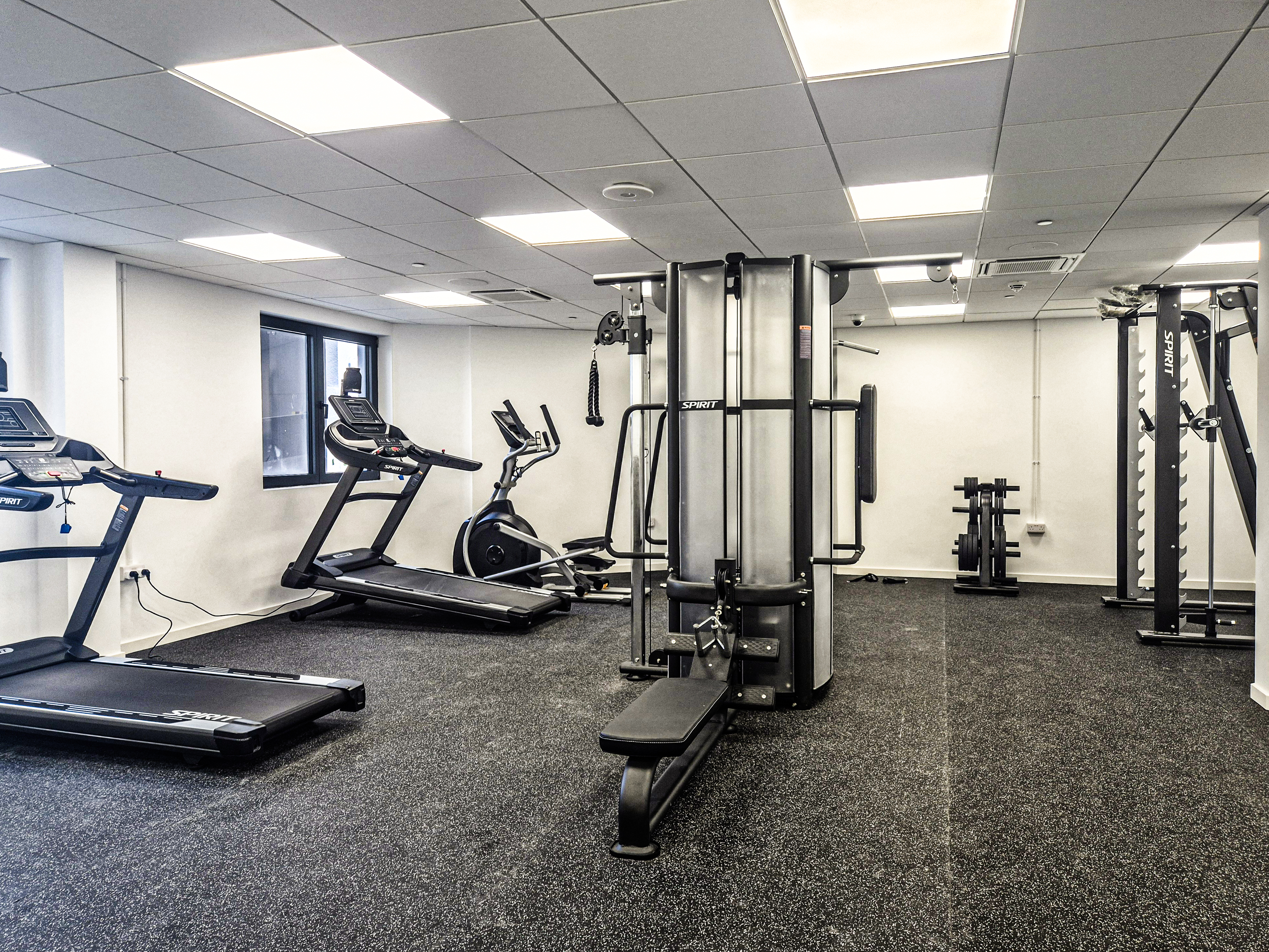 Fully equipped gym at Victory Suites Gibraltar