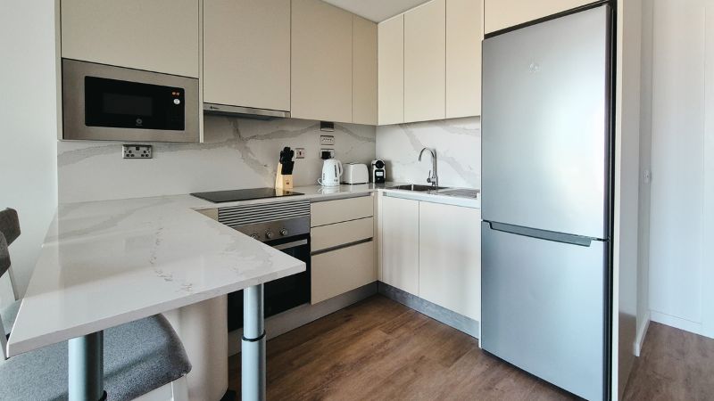 Kitchen second angle Gibraltar executive studio
