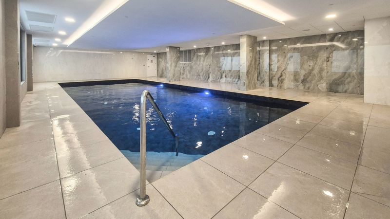Heated indoor pool at Victory Suites Gibraltar