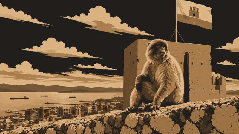 Barbary Macaques Gibraltar only wild primates in Europe Upper Rock
