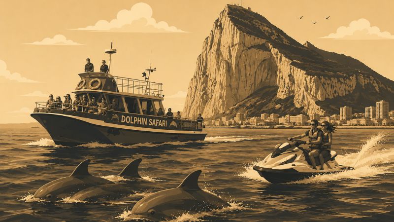 Wild dolphins Strait of Gibraltar dolphin safari boat trip