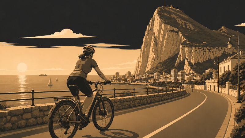 EBike Gibraltar guided tour coastal road Rock Nature Reserve